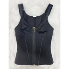 Mesh Belly Contracting And Waist Slimming Three Breasted Corset