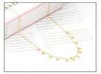 LUXUKISSKIDS Trendy Korean 5 Stars Charms Clavicle Choker Steel Fairy Woman Eight-Pointed Star with Shiny Zirconia Neck Collier