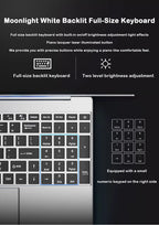 New 15.6 " Laptop Intel Core i9-9880H 32GB RAM 2TB SSD Ultra Slim Gaming Laptop 1920*1080 Windows 11 Office Study Home Use