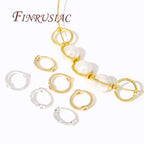 Multi Types 14K/18K Gold Plated Round Bead Frame,Brass Metal Circle Frame Connectors Spacers Beads,DIY Beading Jewelry Making