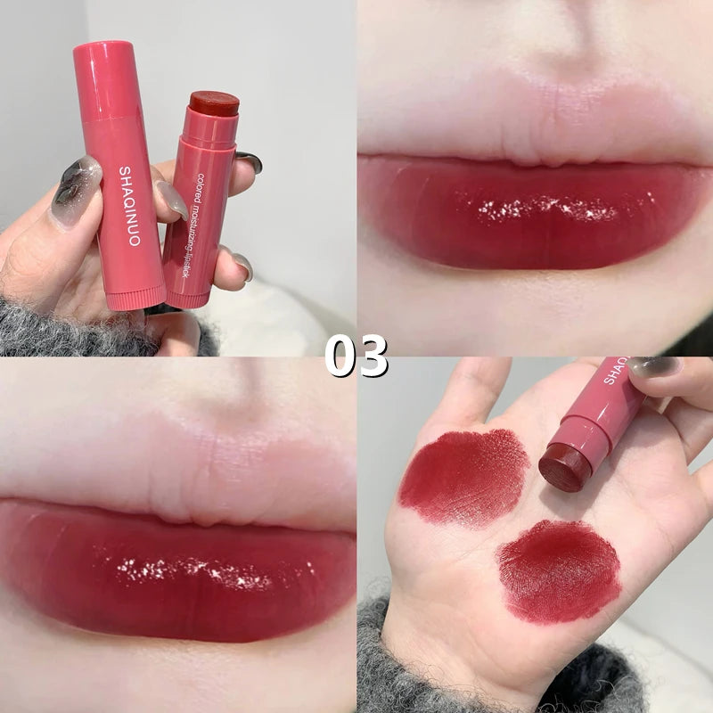 3pcs Moisturizing Lipstick Set Hydrating Tinted Lip Balm Soft And Tender Lip Dryness Improvement Plumping And Smooth Variety
