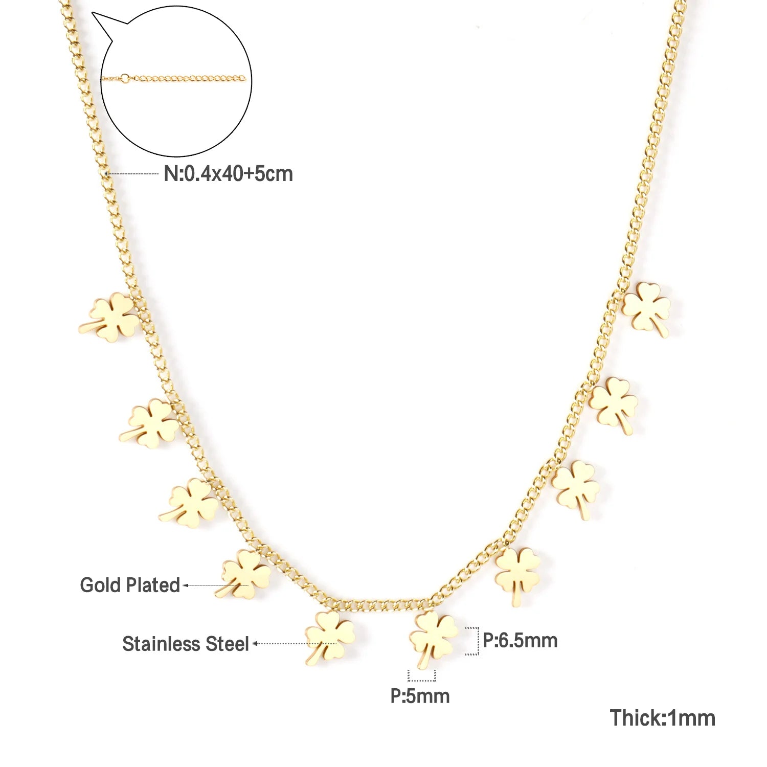 LUXUKISSKIDS Trendy Korean 5 Stars Charms Clavicle Choker Steel Fairy Woman Eight-Pointed Star with Shiny Zirconia Neck Collier