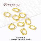 Multi Types 14K/18K Gold Plated Round Bead Frame,Brass Metal Circle Frame Connectors Spacers Beads,DIY Beading Jewelry Making