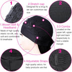 Headband Wig Human Hair Kinky Curly MYLOCKME No Glue Full Machine Made Brazilian Remy Human Hair Wigs For Women 180% Density
