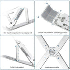 Laptop Stand Ergonomic Adjustable Stand AIDS Computer Cooling Performance Efficient Multi-angle Adjustment Tablet Available
