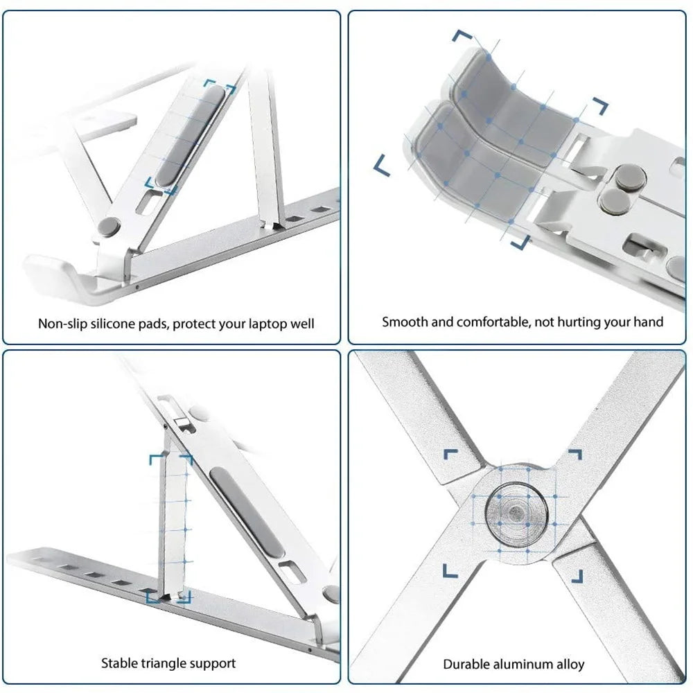 Laptop Stand Ergonomic Adjustable Stand AIDS Computer Cooling Performance Efficient Multi-angle Adjustment Tablet Available