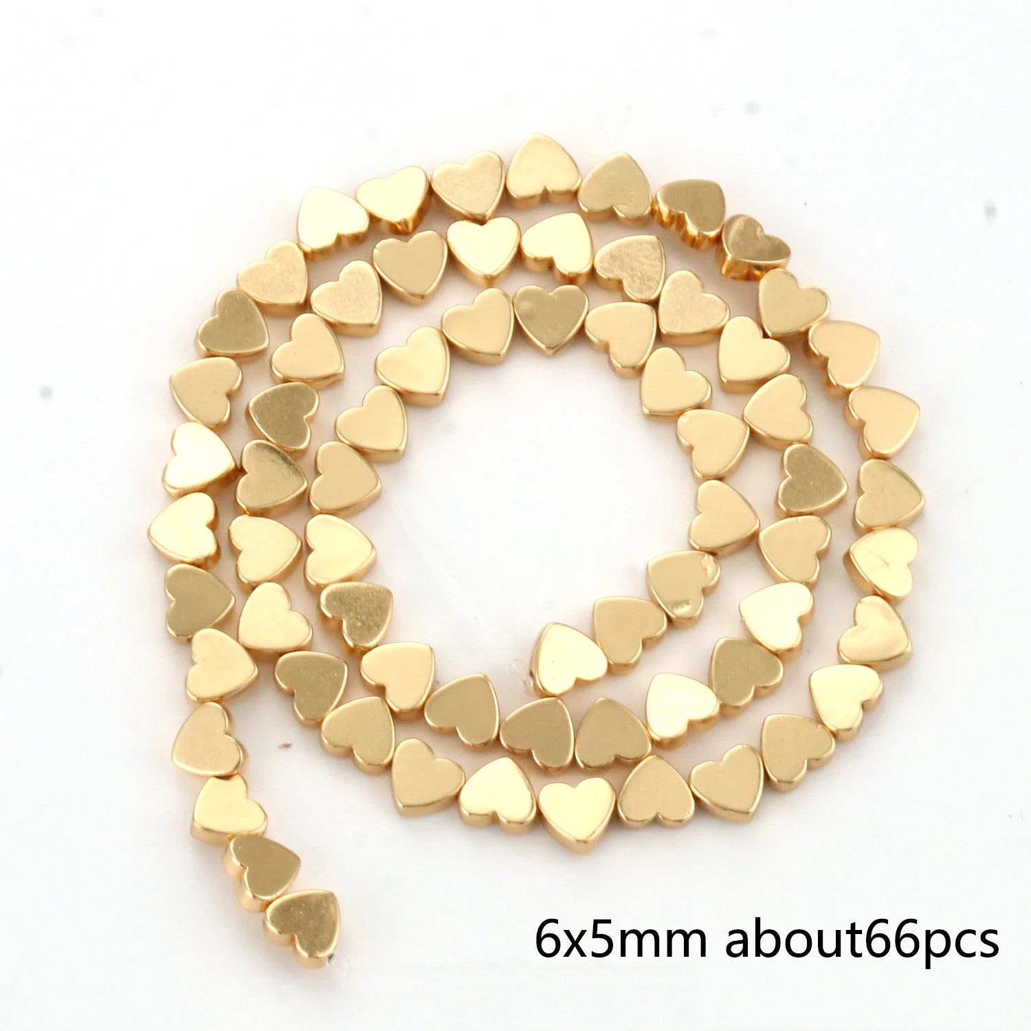 Natural Matte KC Gold Plated Hematite Stone Irregular Gravel Loose Spacer Beads for Jewelry Making DIY Beaded Bracelet 15''