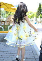 Bohemian Summer Girls Flower Dress Kids Girl Beach Dresses Chiffon Kids Dresses Floral Teenager Girls Clothes 6 8 10 12 14 Year