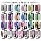 Mtssii 20/40/60Pcs Nail Gel Polish Set Kit Nude Pink Glitter Nail Art UV Gel Manicure Set Vernis Semi Permanent Base Top Coat