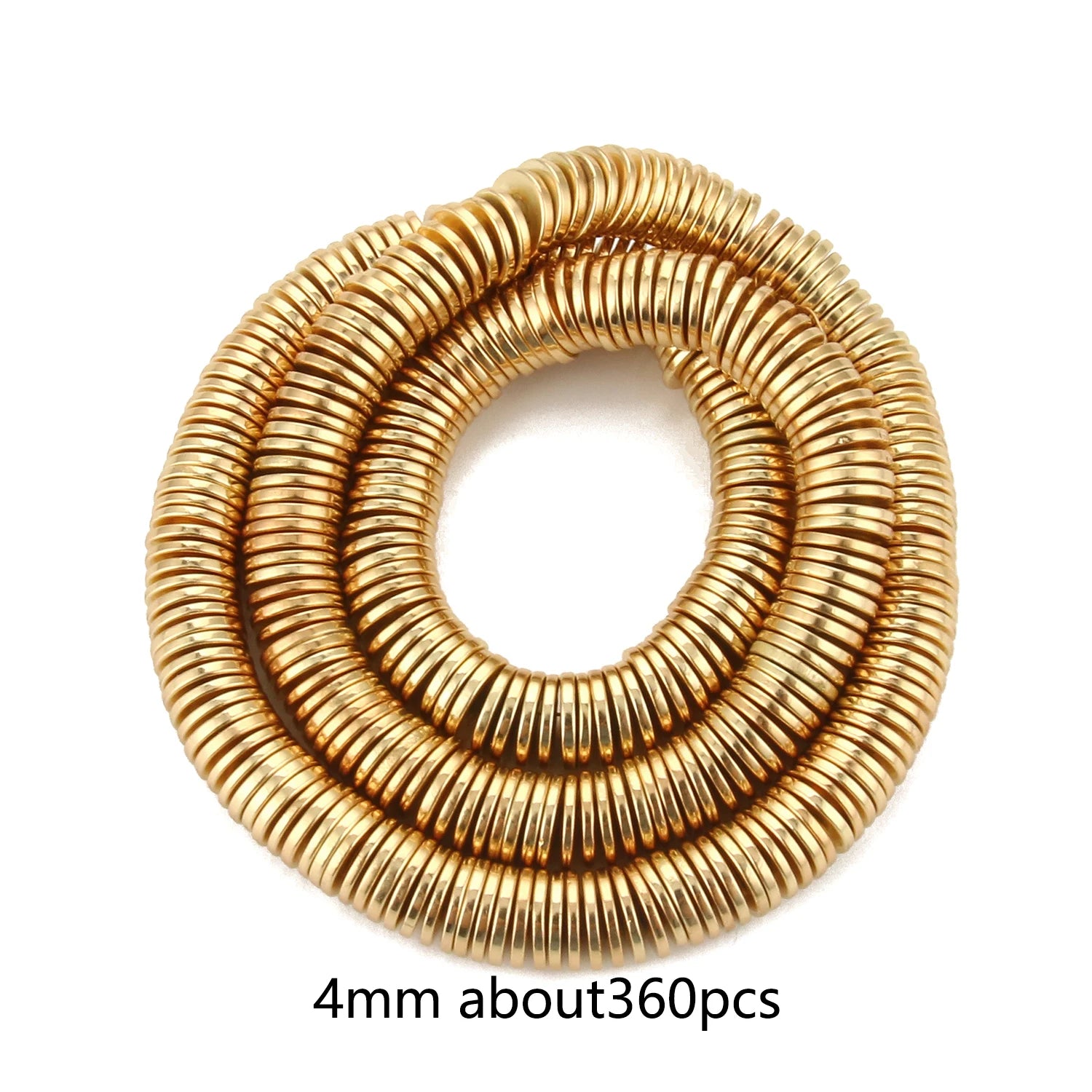 Natural Matte KC Gold Plated Hematite Stone Irregular Gravel Loose Spacer Beads for Jewelry Making DIY Beaded Bracelet 15''