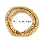 Natural Matte KC Gold Plated Hematite Stone Irregular Gravel Loose Spacer Beads for Jewelry Making DIY Beaded Bracelet 15''