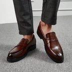 Luxurious Men Dress Shoes  Inner High Loafers Men Shoes Casual Shoe Man Fit Classic Party British Men's Height-increasing Shoes