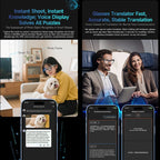 Smart AI Translation Smart Glasses Take Photos Recognizing Objects 4K Camera Bluetooth Music Call Intelligent Recording Glasses