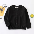 Baby Clothes Boys Cardigan 6 to 9 12 18 24 Months Soft Cotton White Black Gray Light Blue Toddler Girls Sweaters Kids Cardigans