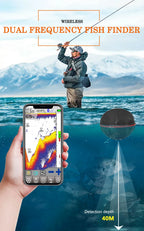Smart Phone Fish Finder with Bluetooth, Sonar, Intelligent Fish Visual Fishing, Android and iOS, 2024New Brand