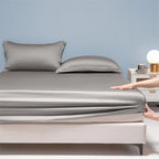 Premium Egyptian Cotton Bedding Fitted Sheet Elastic Band Around Mattress Cover Double Queen King Size Bed Cover No Pillowcase