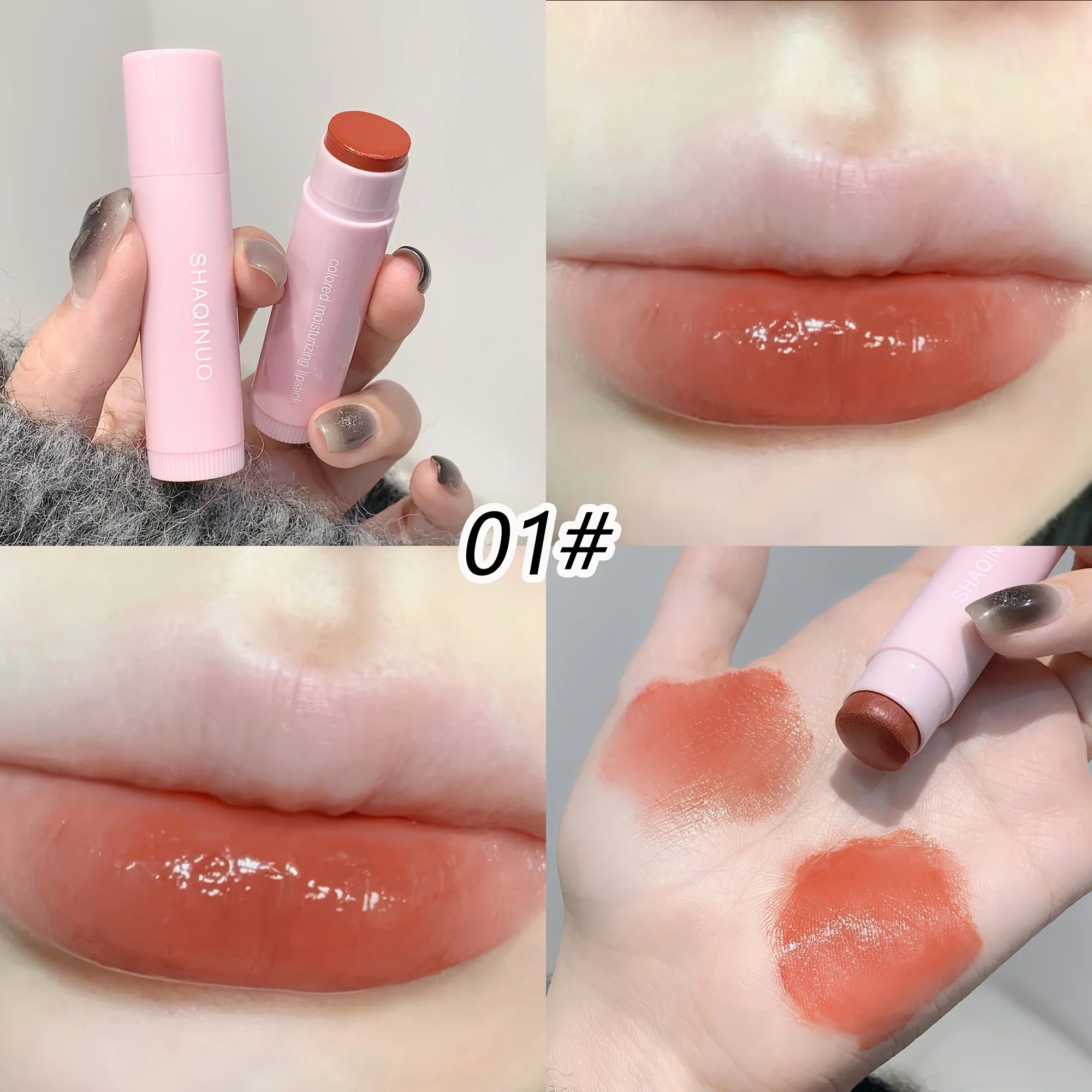 3pcs Moisturizing Lipstick Set Hydrating Tinted Lip Balm Soft And Tender Lip Dryness Improvement Plumping And Smooth Variety