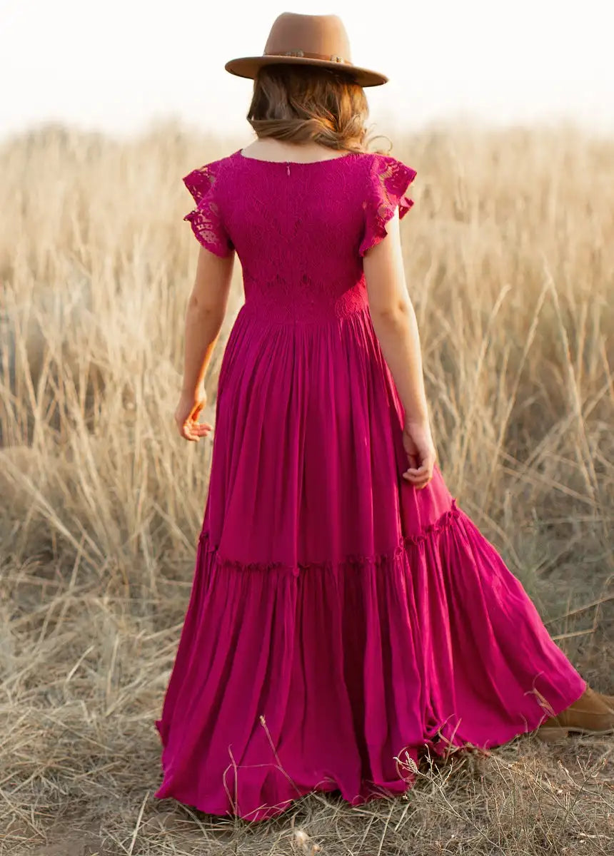 3-14 years Girls Lace Bohemia Long Dresses Baby Kids Flower Wedding Princess Party Dress Vestidos Costume Children Clothing