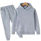 Autumn and Winter Children's Fashion Sports Hoodie+Pants Set for Boys and Girls Aged 4-14, Casual and Comfortable 2-piece Set