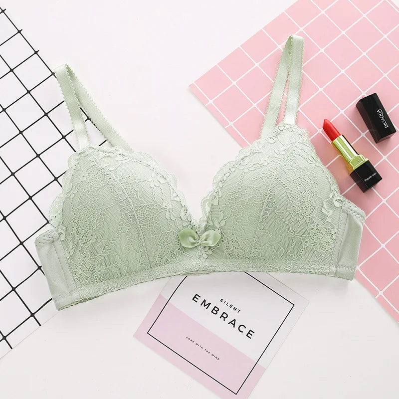 Women's Bra Smooth 3/4 Coverage Big Large Lingerie Seamless Wire free Push Up Support Bras ABC Cup Size 70-90 Black White Tops