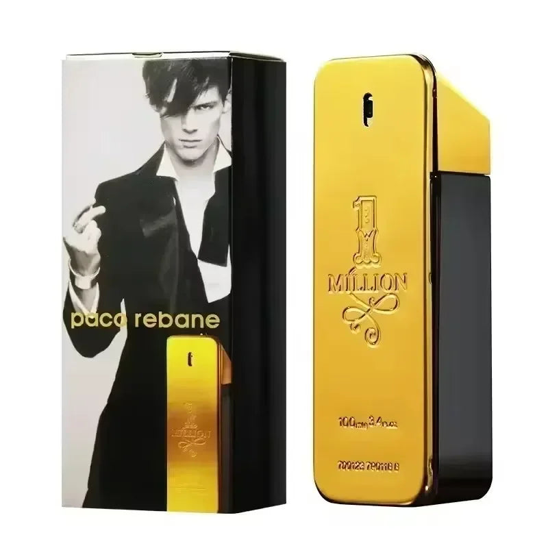 New Golden Millionaire Perfume Leather Scent Luxury Arab Cologne Pheromone Parfumes Spray Lattafa Lasting 100ML Fragrance Gift