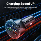 4usb PD 250W Car Charger Type C Fast Charging Auto Mobile Phone Adapter For iPhone Samsung Huawei Xiaomi QC 3.0