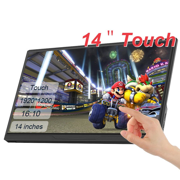 LANLIPU14`15.6`16 inch Portable Monitor FHD 1200P USB-C HDMI External Second Screen for Mac Laptop PC Switch Xbox PS4/5 Xbox