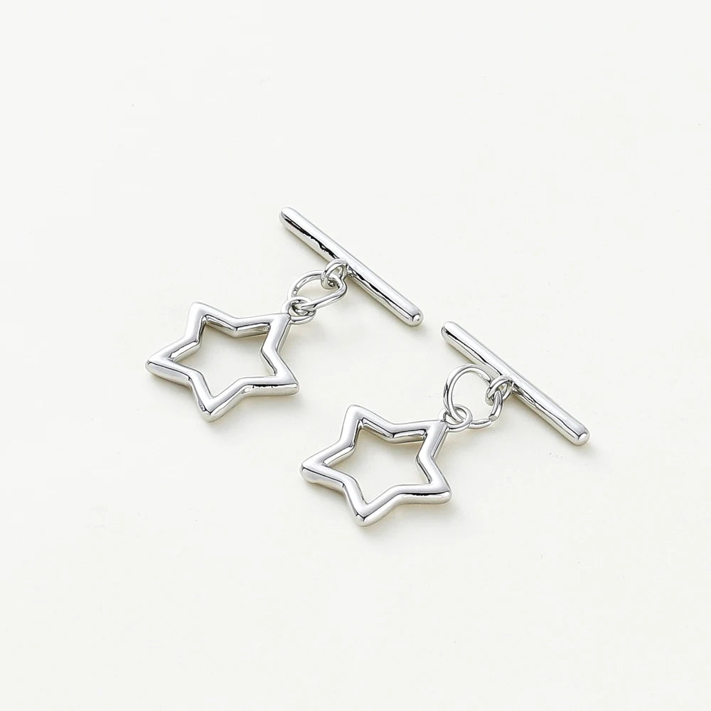 2-6Sets 14K/18K Gold Plated Brass OT Clasp Toggle Clasps Connector for DIY Bracelet Necklace Jewelry Making Findings Accessories
