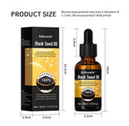30ml Natural Black Seed Oil Serum Improve Dry&Frizzy Nourish And Repair Damaged Hair Essential Massage Oil Smooth Hair Skin Care