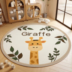 Children's Room Living Room Bedroom Bedside Carpet Round Room Maintenance Free Carpets Sound Insulation Anti Slip Cartoon Rug