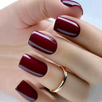 Artificial Press On False Nails Long Acrylic Faux Ongle For Girl Gluing Dark Brown Full Cover Finger Tips Manicure Tool
