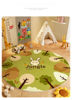 Children's Room Living Room Bedroom Bedside Carpet Round Room Maintenance Free Carpets Sound Insulation Anti Slip Cartoon Rug