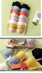 Sleek Supportive Design Children Girls Seamless Bras No Underwire Padded for Small Busts Comfort and Breathable for Active Wear