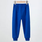1/3 Piece Set Autumn And Winter Children's Mmulti-color Sports Thick Sweatpants For Boys And Girls With Plush Warm Casual Pants