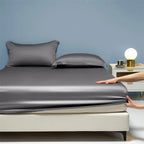 Premium Egyptian Cotton Bedding Fitted Sheet Elastic Band Around Mattress Cover Double Queen King Size Bed Cover No Pillowcase
