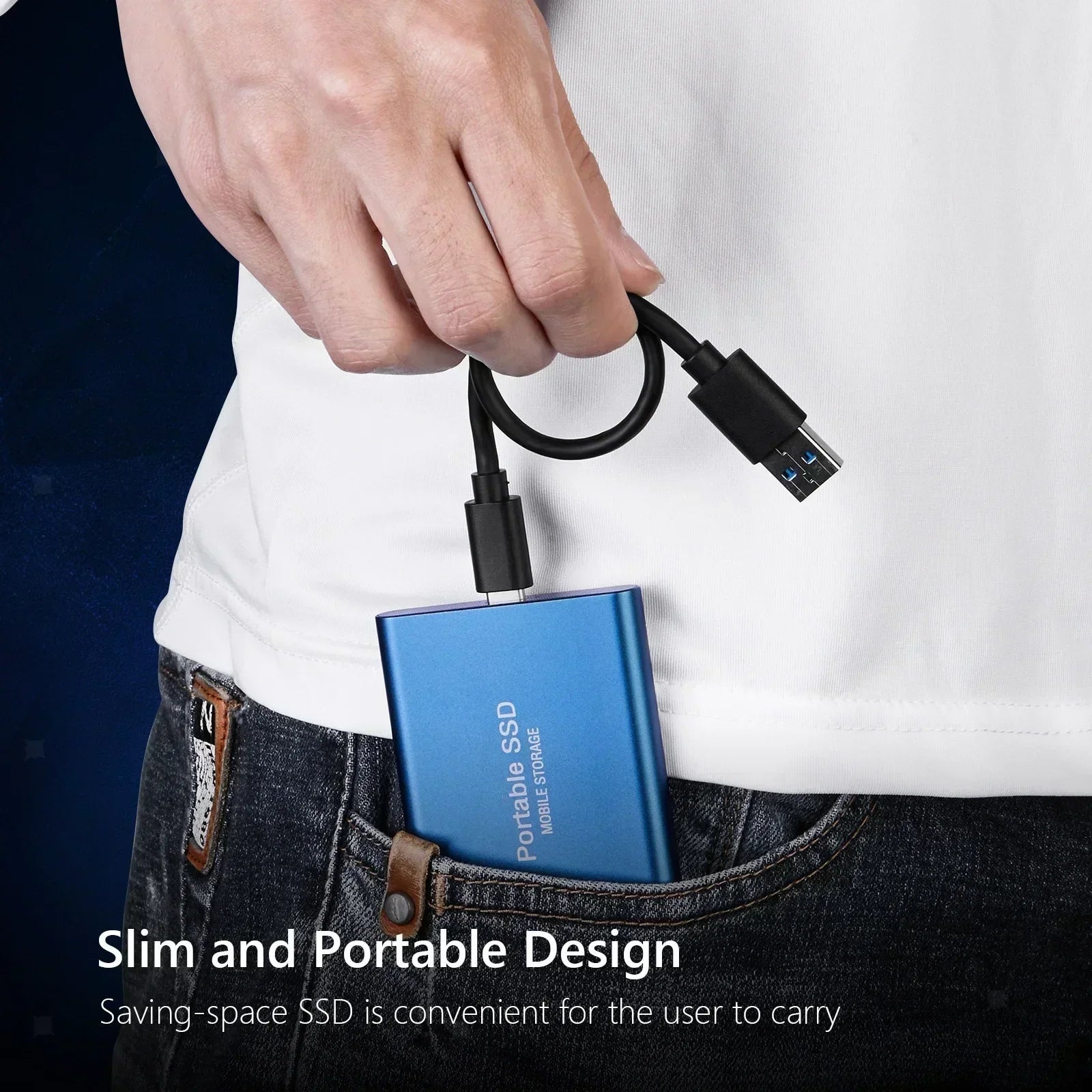 Metal Casing HDD 16TB External Hard Drive Type-C USB3.2 Solid State Hard Disk 2TB 4TB Mobile Storage Device For PC MAC Laptop