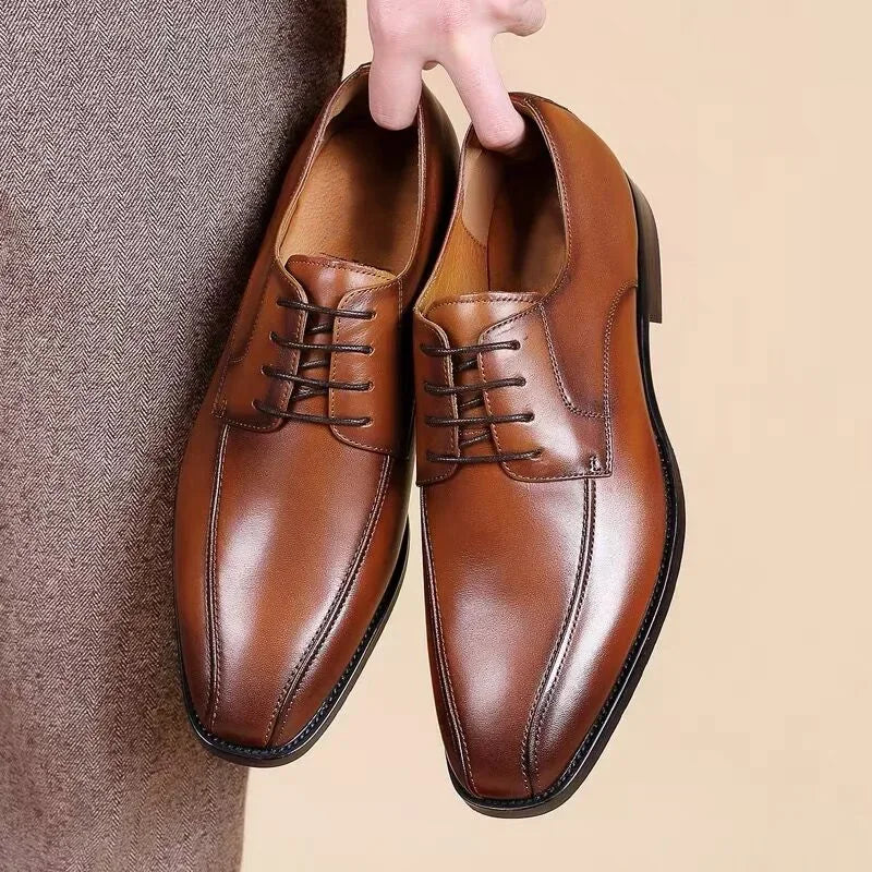 Men Shoe Autumn Polishing Elegant Social Shoes Men Business Dress Shoe Casual Flat Men Party Wedding  Zapatos2024