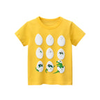 2-8T Toddler Kid Baby Boys Clothes Summer Cotton Top Infant Short Sleeve T Shirt Fashion Cute Tee Boys Tshrit Outfits