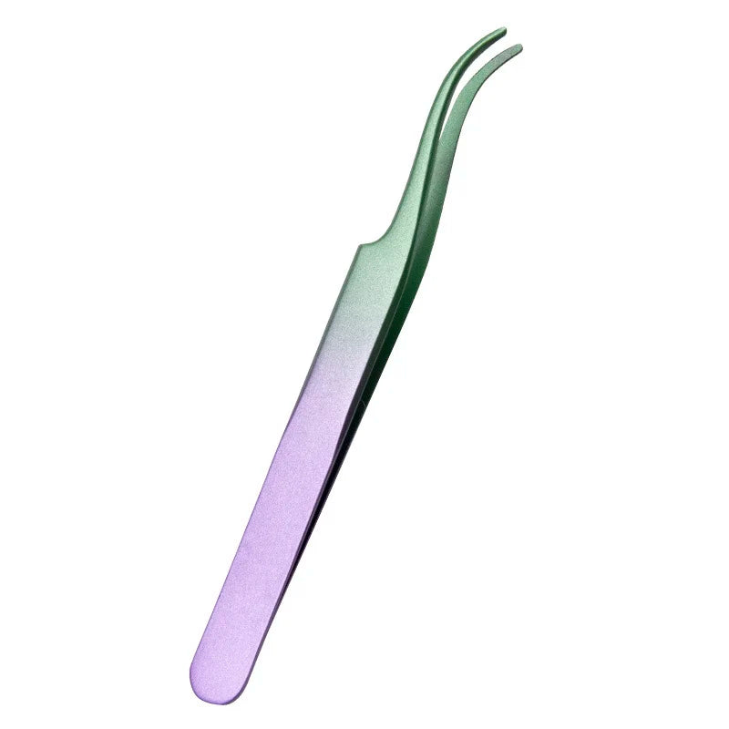 1Pc Lash Tweezers Eyelash Extensions Makeup Tools Stainless Steel Eyebrow Eyelash Tweezers Professional Lash Applicator Tool