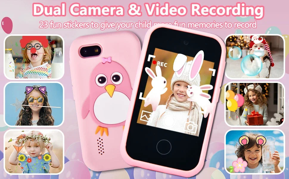 Kids Smart Phone Camera  Educational Toys Musical  Baby Mobile Selfie Camera MP3 Player Gifts Toys Children Phone