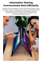 16 Inch 2.5K Dual Screen Portable Monitor 2560*1600P 16:10 100%sRGB With 360° Flip External Screen For PC Laptop Mac Phone PS4/5