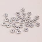 Round Ring Beads 14K Gold Color Plated Pendant Necklace Bracelet Earring Accessories DIY Handmade Jewelry Components 20pcs