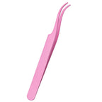1Pc Lash Tweezers Eyelash Extensions Makeup Tools Stainless Steel Eyebrow Eyelash Tweezers Professional Lash Applicator Tool