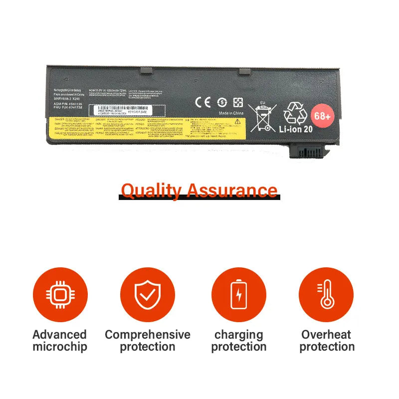 Laptop Battery For Lenovo Thinkpad X270 X260 X240 X250 T450 T470P T450S T440S K2450 W550S P50S 45N1136 45N1738 68+