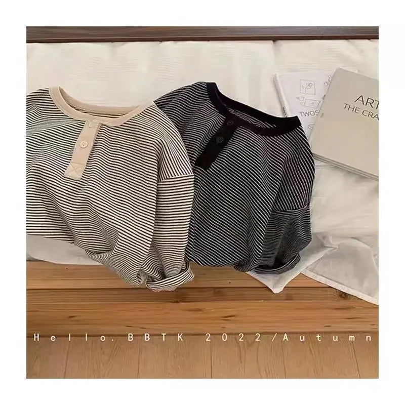 Kids Boy Sweatshirt for Toddler Girls Top Clothes Spring Warm Long Sleeve T-Shirt Children Clothes Autumn 1-6Y Boys Clothes