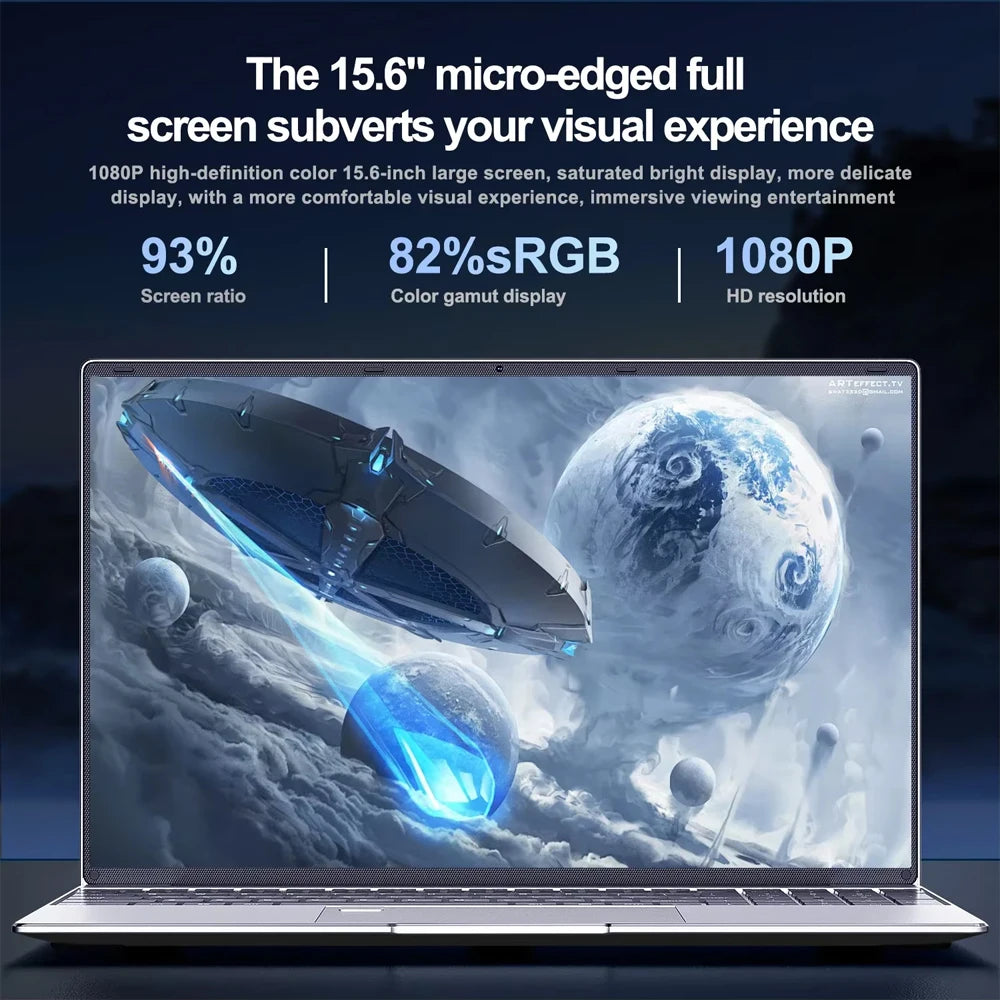 Windows 11 15.6" Ultra Slim Portable Laptop intel Core  i9-9900U 16GB RAM 1TB 2TB SSD Fingerprint Office Gaming Laptop PC
