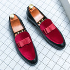 Fashion Wedding Shoes For Men Dress Casual Business Leather Shoes Male Classic Formal Bow Office Social Party Shoes Man Loafers
