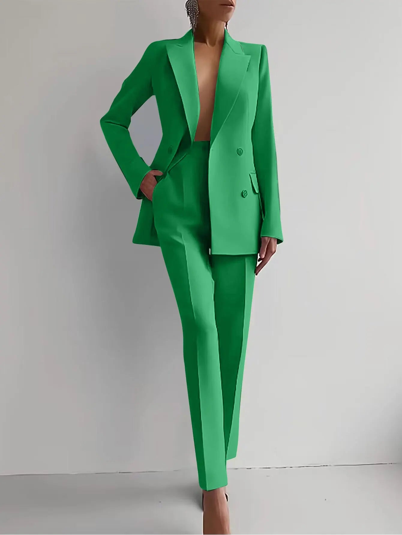 2025 Spring Hot Selling Commuting Elegant New Comfortable Trendy Fashion Elite Leisure Professional Clothing Women's Suit Set