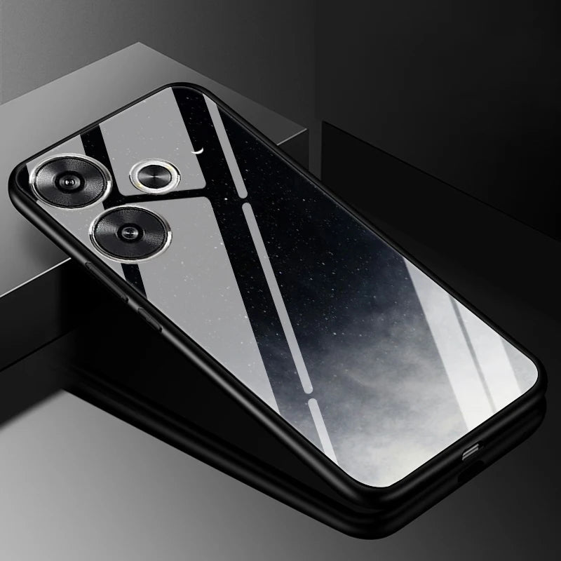 For Xiaomi Redmi 13 Case Cover Tempered Glass Cases for Xiaomi POCO M6 4G Redmi13 Redmi 13C 4G 5G Hard Back Bumper POCO C65