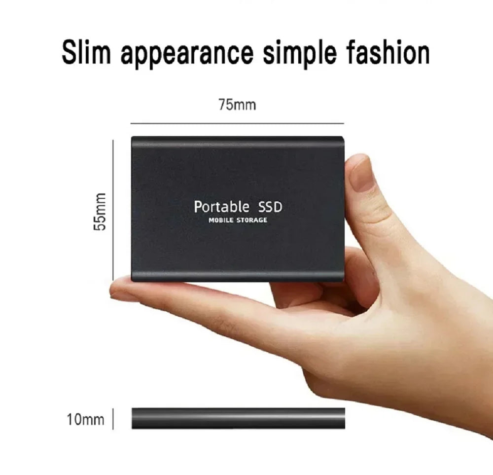Metal Casing HDD 16TB External Hard Drive Type-C USB3.2 Solid State Hard Disk 2TB 4TB Mobile Storage Device For PC MAC Laptop